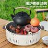 Estufa portátil para cocinar té, acampar, barbacoa de carbón portátil para el hogar, horno para exteriores, venta directa de fábrica al por mayor