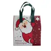 Saco de Embalagem Térmica de Natal para Leite com Chá Bolsa de Mão para Copo Único e Duplo Personalizado Sensação Avançada Feriado Não Tecido Bolsa de Saída para Leite com Chá