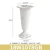 Vaso de Arte Floral Vintage de Ferro Forjado Branco Desgastado Descascando Ornamento Decorativo Americano