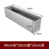 Bebedero para Perros de Acero Inoxidable, Comedero Rectangular para Pollos, Patos, Gansos, Conejos, Caja de Comida para Animales Colgable Anti-Derrames, Comedero para Flores
