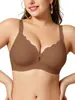 Comercio exterior transfronterizo, con patrón de ondas, sin costuras, tipo gelatina, sujetador de talla grande, sujetador de soporte lateral, lencería de copa grande, sujetador de Amazon