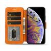 Adequado para Capa de Couro para Celular Iphone17 com Padrão de Couro de Vaca, Abertura Lateral Esquerda e Direita Ultrafina, Capa Protetora para Apple 18Promax, Estilo Carteira