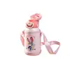 Taza Isotérmica Linda de Zootopia, Alto Valor Estético, Hebilla Linda de Doble Uso para Beber, Taza de Agua Portátil para Estudiantes al Aire Libre con Popote