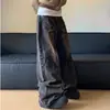 Transfronterizo 2026 Retro americano de alta gama plisados de pierna recta de moda diseño de alta calle para hombre jeans de nicho