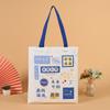 Bolsas Tote para Temporada de Formatura, Sacolas de Lona Promocionais, Sacolas Ecológicas Publicitárias para Tutoria, Sacolas de Presente Inspiradoras Culturais de Grande Capacidade