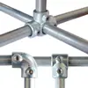 Conectores de Tubería de Acero, Pasamanos para Barandillas, Tendederos de Ropa para Vallas, Conectores sin Soldadura, Accesorios para Abrazaderas de Tubería, Conectores de Marco de Hierro Fundido