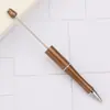 Canetas Goo Criativas em Estoque Atacado DIY Fio de Contas Fofo Canetas Esferográficas Canetas de Contas Galvanizadas Eletroplateadas UV Canetas de Contas Gradiente de Três Cores