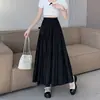 Falda de pastel blanca para mujer primavera/verano 2026 nuevo estilo francés estilo gentil falda de línea A falda larga con dobladillo grande