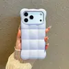 Burom Cloud AplicABLE PARA Apple 18ProMax 3D Grid 16proMax Cloud Think Funda de Teléfono Líquida