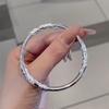 Pulsera Floral de Plata Pura 9999 Plata Esterlina Nicho Sólida de Alta Gama Lujo Accesible Regalo de Cumpleaños para Novia Día de San Valentín Chino