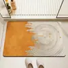 Tapete de Chão de Lama Diatomácea Estilo Minimalista Tapete de Entrada Borda Retrô Entrada Doméstica Sala de Estar Antiderrapante Resistente ao Desgaste Resistente à Sujeira Tapete para Pés
