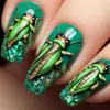Uñas Postizas Transfronterizas, Uñas Portátiles, Estilos Corto, Mediano y Largo, Uñas de Manicura Portátiles, Uñas Portátiles, Uñas de Producto Terminado al por Mayor