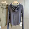 Sudadera Cardigan Fina Suave de Manga Larga para Mujer 2026 Nuevo Estilo de Verano Versátil Camiseta Ropa con Protección Solar Camisa de Aire Acondicionado Top