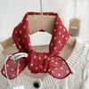 Pañuelo Cuadrado Pequeño de Algodón y Lino con Lunares Rojos y Anacardos para Mujer en Primavera y Verano, Pañuelo de Seda Pequeño Decorativo Versátil, Pañuelo de Cabeza de Moda Multifuncional