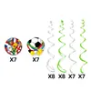 Partidos de la Copa del Mundo en Estados Unidos, Canadá y México: Banderas Decorativas, Guirnaldas, Bolas de Panal de Fútbol, Decoraciones Temáticas de la Copa del Mundo, Banderines de Bandera Nacional