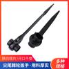 Llave de carraca de cola puntiaguda llave de carraca rápida de vaso hexagonal flor de ciruelo de dos vías trabajador carraca de cola puntiaguda