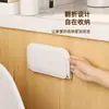 Estante de Pared Plegable para Almacenamiento Inodoro Mesita de Noche Teléfono Móvil Sin Perforaciones Dormitorio Juego de Estantes para Almacenamiento Estante para Decodificador Baño