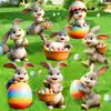 Popular Cartel Personalizado de Pascua para Jardín con Estacas, Conejo y Huevo Temáticos de Pascua Decoración Exterior para Césped