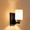 Luminária de Parede Simples de Tecido Nórdico Estilo Americano Modelo Quarto Hotel Quarto de Hóspedes Cabeceira Quarto Leitura Corredor Luminária de Parede