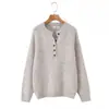 Ins estilo europeu e americano 2026 nova moda temperamento feminino roupas atacado deslocamento fio floral estilo retro old money suéter