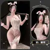 Lingerie provocante e sedutora, faixa para barriga de puro desejo, lingerie sexy de coelhinha transparente, conjunto de peça única sedutor