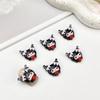 Pegamento en Crema de Celebridad de Internet Decoraciones de Arte de Uñas de Dibujos Animados con Purpurina Fina en Forma de Corazón Gatito Lindo Rhinestones de Resina DIY Accesorios de Uñas Portátiles