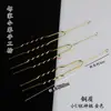 Material de Grampo de Cabelo de Cobre que Preserva a Cor com Pente de Cabelo de Quatro Dentes e Dois Dentes Grampo de Cabelo DIY Feito à Mão Estilo Antigo Materiais de Produção da Dinastia Han