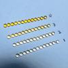 Citrino natural redondo plano superficie lisa 2M redondo cristal dorado joyería con Piedra