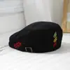 Boina de Letra Reversível para Crianças Meninas, Chapéu de Saída Outono/Inverno para Meninos, Boina Retrô de Pintor para Crianças