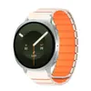 Adecuado para Samsung Galaxy WATCH 9 correa de reloj de silicona magnética de dos colores Samsung Galaxywatch8