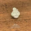 Plata Pura 999 Personalizada Accesorios de Plata Dura 3D Colgante DIY Calavera Ruyi Amuleto Cuentas de Plata Pura Colgante de Fortuna Adorno de Bolsa de la Suerte