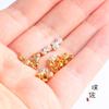 A NOSOTROS. Importado Oro 14K 24k Corte Flash Cuentas Flor Rebote Joyería Pulsera Collar Colgante Teléfono Móvil Mujeres