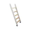 Escalera Pequeña de Madera Blanca Pura para Interiores del Hogar Modificación de Litera para Dormitorio de Estudiantes Escalera de Escalada de Madera Maciza Se Vende por Separado