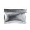 Bolsa pequena prateada super legal Classic Explosions com boca de estilhaços e envelope vermelho Bolsa de cosméticos simples ultrafina para moedas Bolsa de armazenamento feminina