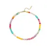 Bestseller transfronterizo: Collar de resina colorido exagerado con cuentas hechas a mano y cadena de cola de acero inoxidable, cadena para la clavícula moderna y simple