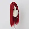 Peruca para Boneca BJD 346 Folha Luo Li Acessórios de Cabelo para Vestir Boneca Franja Longa Cabelo Longo Liso Múltiplas Cores Disponíveis