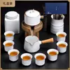 Horno Ru Juego de Té Automático Perezoso para el Hogar Tetera Antiescaldado Taza de Té Mesa de Té Bandeja de Té Juego Completo Souvenir Al por Mayor