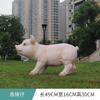 Escultura de porco de simulação porco florido porquinho cheiroso jardim pastoral pátio loja de supermercado decoração ornamentos de modelo de animal