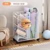 Cesta de Almacenamiento para Esterillas de Yoga, Estante de Almacenamiento para Equipos Deportivos y de Fitness en Casa, Estante de Almacenamiento Doméstico para Rellenar Espacios para Bádminton y Baloncesto