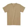 Camisa Henry para Hombre 250g Algodón de Doble Hilo Pesado Verano Tipo Rudo Americano Camiseta Base Básica Kaji Americana