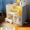 Gaiola para Gatos Doméstica Interna Apartamento Pequeno Villa para Gatos Um Quarto Uma Sala Um Banheiro Ninho para Gatos Vaso Sanitário para Gatos Um