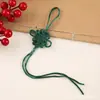 Nudo Chino Borla Colgante Pequeño Borla Venta Directa de Fábrica Estilo Antiguo Mayoreo No. 5 Líneas 6 Placas Cuadrado Nudo de San Valentín Rojo Nudo Chino Semiacabado