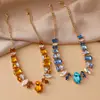 Collar Europeo y Americano Exagerado Elegante de Diamante Completo Piedras Preciosas Coloridas Moda Banquete Collar Súper Brillante Lujo Accesible Accesorios de Estrella Femenina