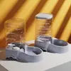 Recipiente de comida e água tudo-em-um para cães e gatos de estimação, seguro, higiênico, conveniente, de grande capacidade e evita que a comida fique presa. Suprimentos para animais de estimação