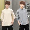 Ropa Infantil para Niños Gorditos Niños Plus Gorditos Plus Terciopelo Cuello Medio Alto Camiseta Base Otoño e Invierno Ropa Interior para Niños Medianos y Grandes Top de una Pieza