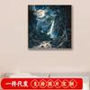 5d pintura de diamante luar floresta paisagem diamante bordado ponto cruz decoração de casa amazon explosões fábrica atacado