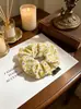 Elástico de Cabelo Doce Estilo Coreano para Rabo de Cavalo Elegante Corda de Cabelo Floral de Chiffon Loja de Acessórios Scrunchie Fonte de Suprimento Fábrica