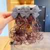 Peruca das meninas crianças hairpin Plush Bow Hairpin bebê estilo chinês vermelho ano novo flor acessórios de cabelo