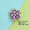 Sapatos, roupas, bolsas, acessórios, acessórios DIY com flor de cristal em formato de coração, tiara de flor de cinco pétalas com strass, presilha de cabelo