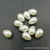 Perlas de imitación de gotas de agua de medio agujero, 10*14 mm, cuentas acrílicas de alto brillo, cuentas colgantes sueltas, accesorios de joyería DIY, venta al por mayor